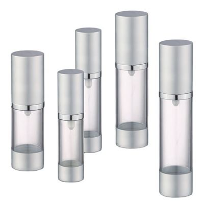 İyi fiyat PP Yakası 15ml 20ml 30ml 40ml 50ml Havasız Şişe Pompa Fıskileyici ile Silindir Şekli çevrimiçi