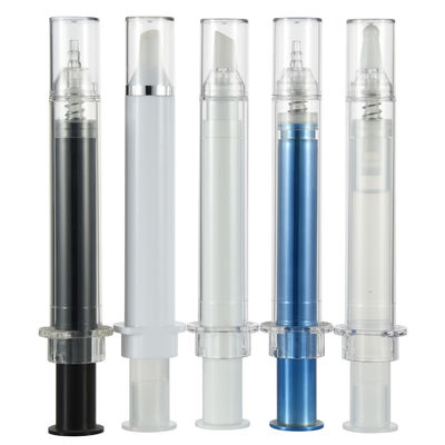 İyi fiyat 10ml / 15ml Şırınga Hava Pompalamayan Göz Kremi Şişesi Özelleştirilmiş Renk çevrimiçi