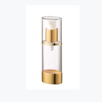 İyi fiyat Oval Şekilli 30ml PP Airless Şişe Kozmetik Airless Pompalı Şişeler Krem İçin 115mm Yükseklik çevrimiçi