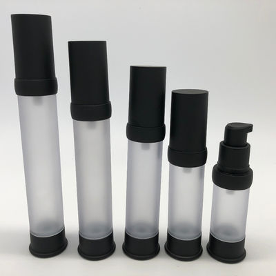 İyi fiyat 15-35ml Siyah Renkli Plastik Airless Losyon Pompası Şişeleri Cilt Bakım Çözümleri İçin Mükemmel çevrimiçi