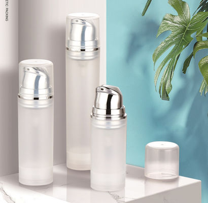 20ml 30ml 50ml PP Airless Pompalı Şişe Geçmeli Airless Kozmetik Şişe